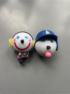 Vintage Jack-n-the-Box Antenna Ball- Winter & LA Dodgers